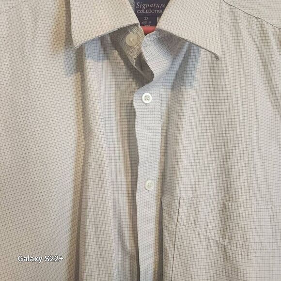 M29 UDE Signature Collection light gray plaid dress shirt - Picture 3 of 9
